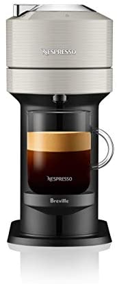 Breville-Nespresso USA BNV550GRY1BUC1 Vertuo Next with Aeroccino3 single serve brewing machine, Light Grey