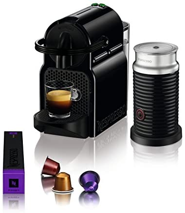 Nespresso by De'Longhi EN80BAE Original Espresso Machine Bundle with Aeroccino Milk Frother by De'Longhi, 1-(Pack), Black